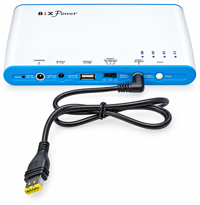 BiXPower BP100 99.6Wh battery with ResMed AirMini power cable