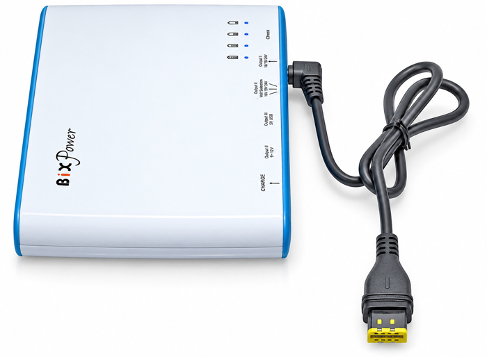 BiXPower BP100 portable battery with AirMini special power cable