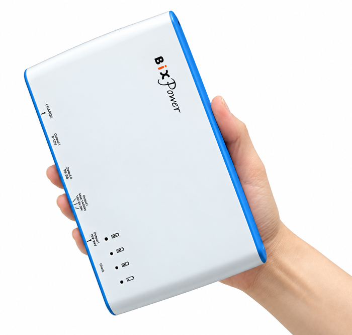 Compact handheld size of BiXPower BP100 99.6Wh battery