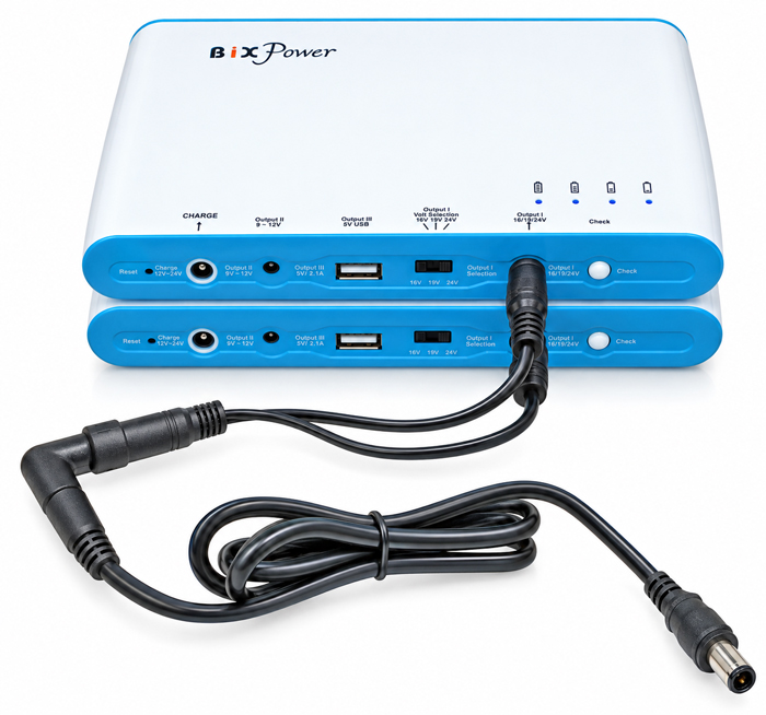 BiXPower dual BP100 battery pack for ResMed AirSense 10 and AirCurve 10