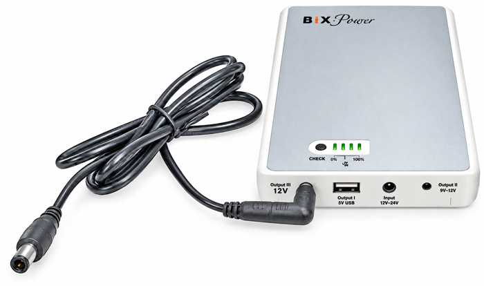 BiXPower BP90 99Wh rechargeable DreamStation CPAP travel battery with 12V power cable