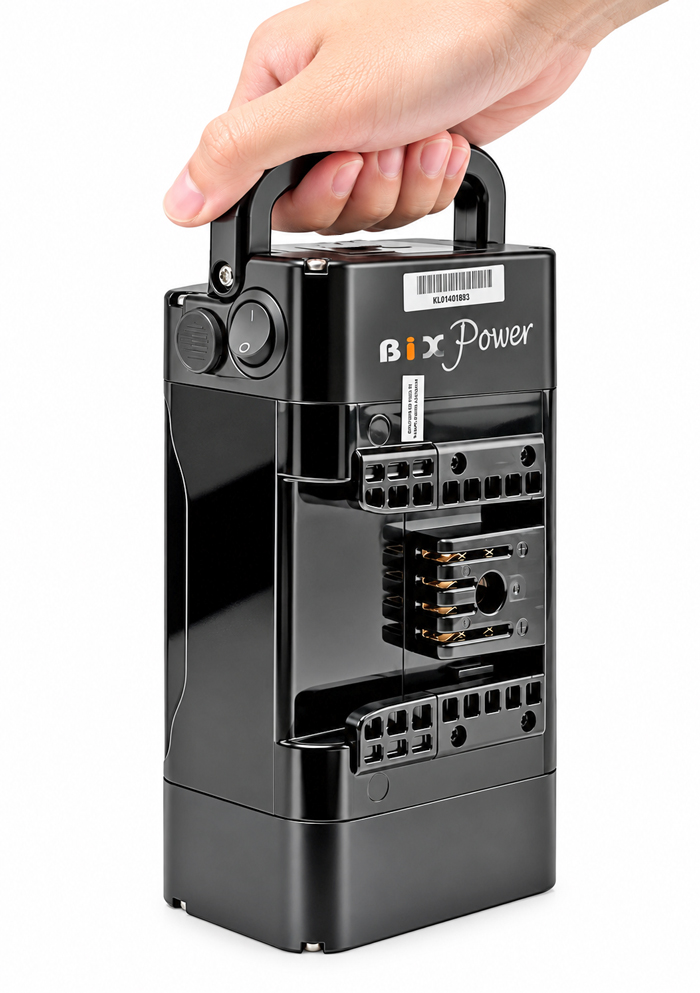 BiXPower BX2499B portable lithium ion battery with carrying handle