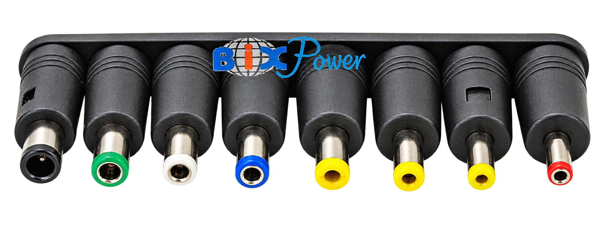 BiXPower CNT-C8Kit 8 straight DC power connector adapter tips with different barrel plug sizes