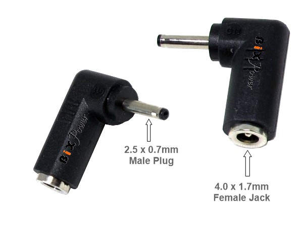 0.7mm x 2.5mm Male DC Power Plug Jack Connector 