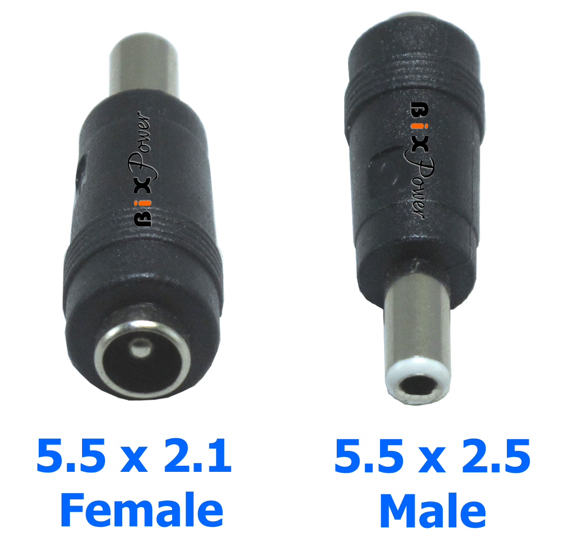 5 X DC Power 5.5x2.1mm Female Jack To 5.5mm x2.5mm Male Plug Adapter Connector 