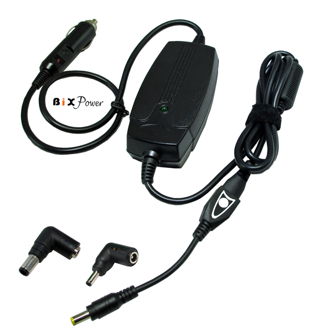 Dell Laptop Notebook Car Charger DC Power Adapter with 2 Interchangeable  Connectors