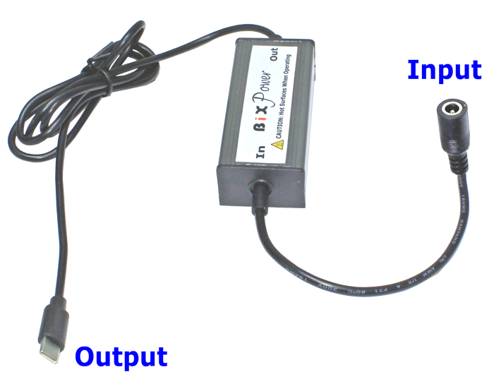 USB Type C Power Converter with 5V, 9V, 12V, 15V & 20V Power Delivery (PD)