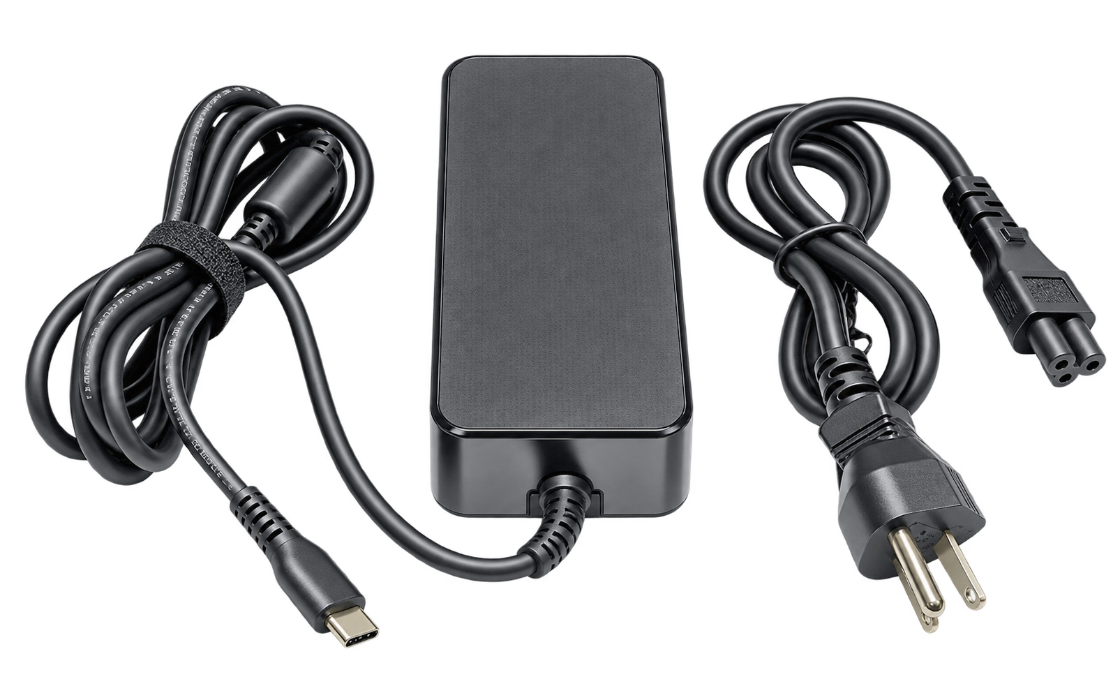 BiXPower BX-AC100PD 100W USB-C PD 3.0 power adapter with USB-C output cable and detachable US AC power cord