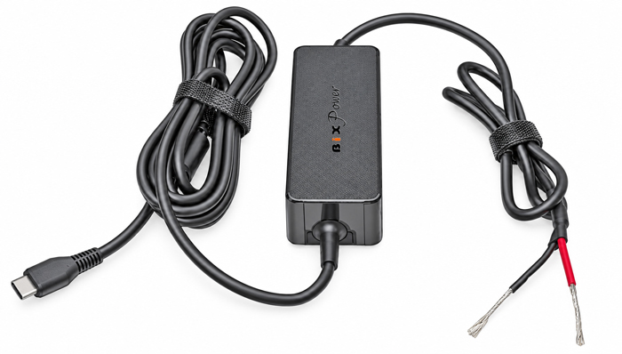 BiXPower 9V to 32V DC input to USB-C PD 100W power converter with bare wire input