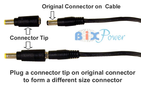 12V DC Power Output Cable for BiXPower MP100 and iP100 Batteries